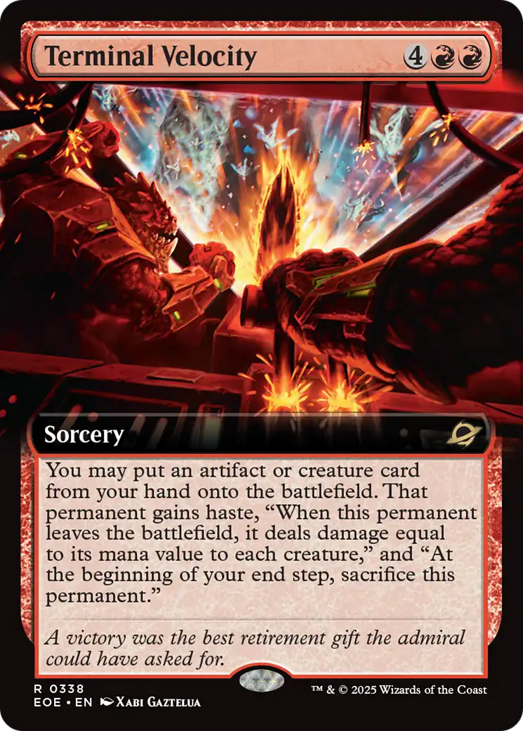 Terminal Velocity (Extended Art) [Edge of Eternities] | Eastridge Sports Cards & Games