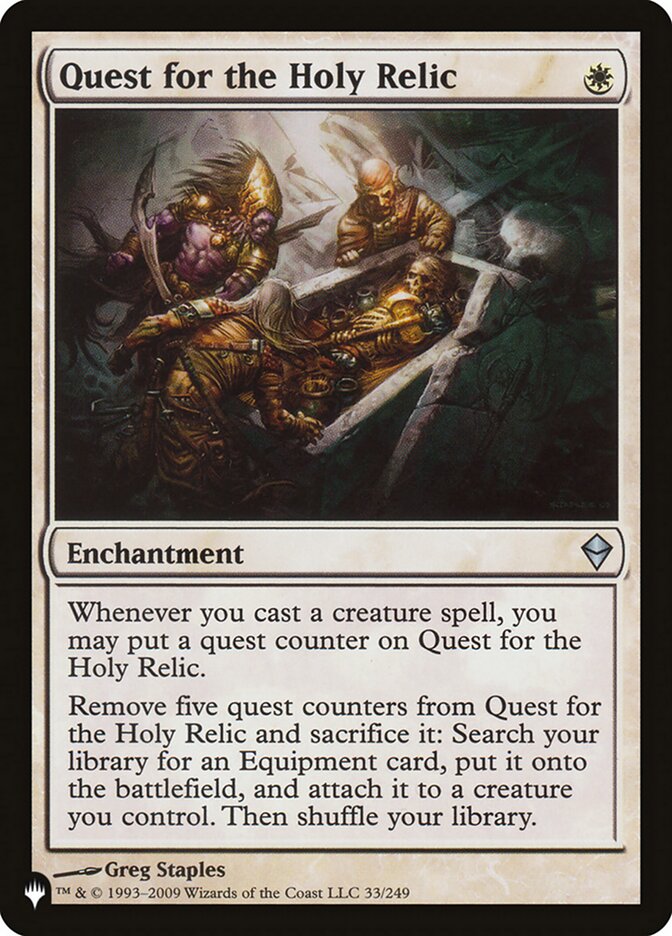 Quest for the Holy Relic [The List] | Eastridge Sports Cards & Games