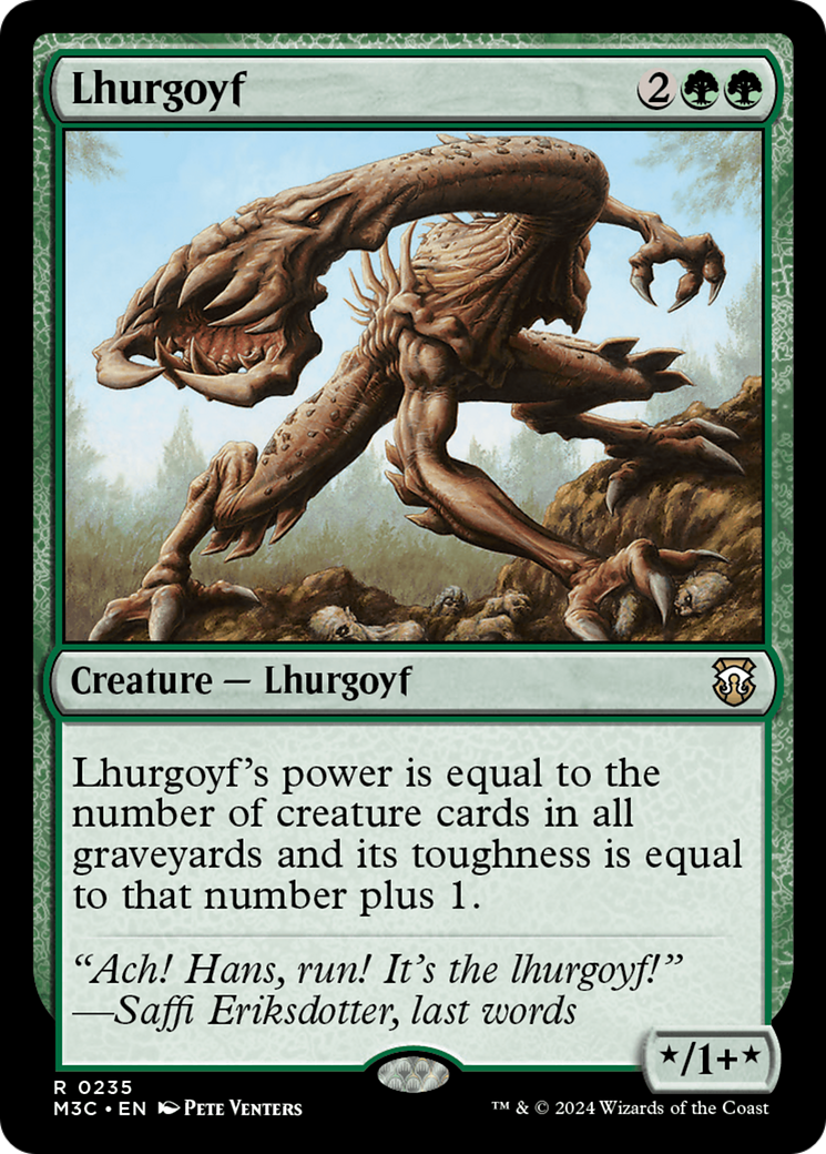 Lhurgoyf (Ripple Foil) [Modern Horizons 3 Commander] | Eastridge Sports Cards & Games