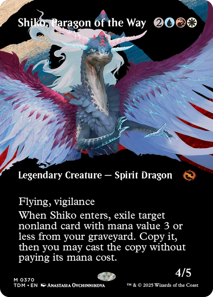Shiko, Paragon of the Way (Borderless) [Tarkir: Dragonstorm] | Eastridge Sports Cards & Games