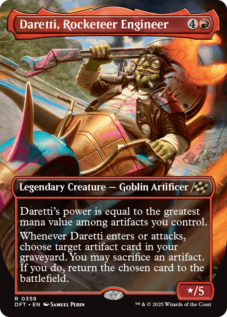 Daretti, Rocketeer Engineer (Borderless) [Aetherdrift] | Eastridge Sports Cards & Games