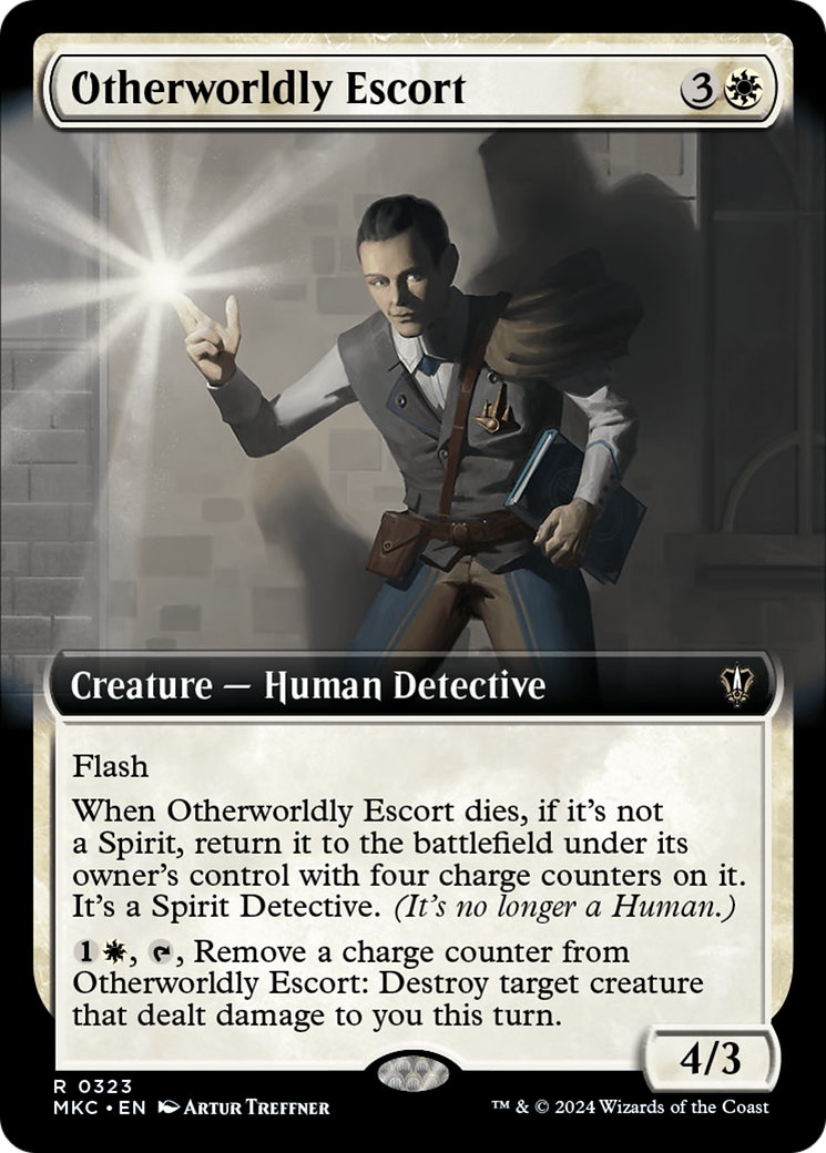 Otherworldly Escort (Extended Art) [Murders at Karlov Manor Commander] | Eastridge Sports Cards & Games