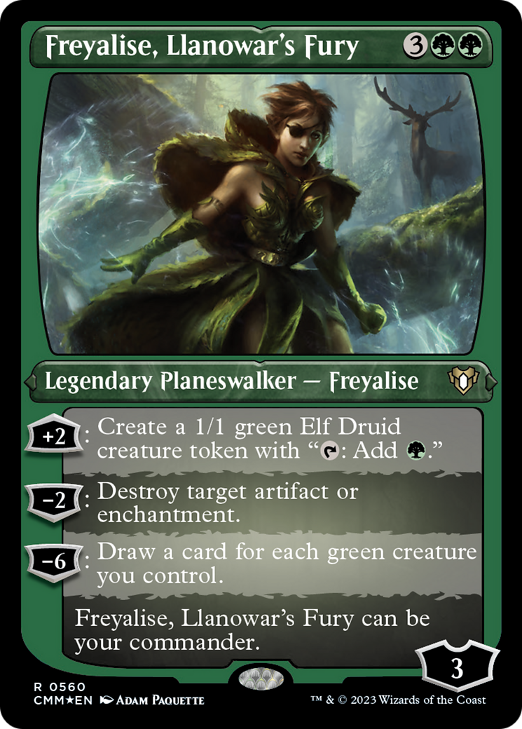 Freyalise, Llanowar's Fury (Foil Etched) [Commander Masters] | Eastridge Sports Cards & Games