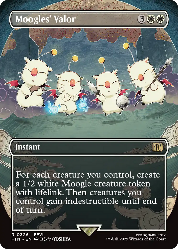 Moogles' Valor (Borderless) [FINAL FANTASY] | Eastridge Sports Cards & Games