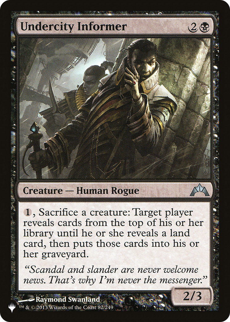 Undercity Informer [The List] | Eastridge Sports Cards & Games