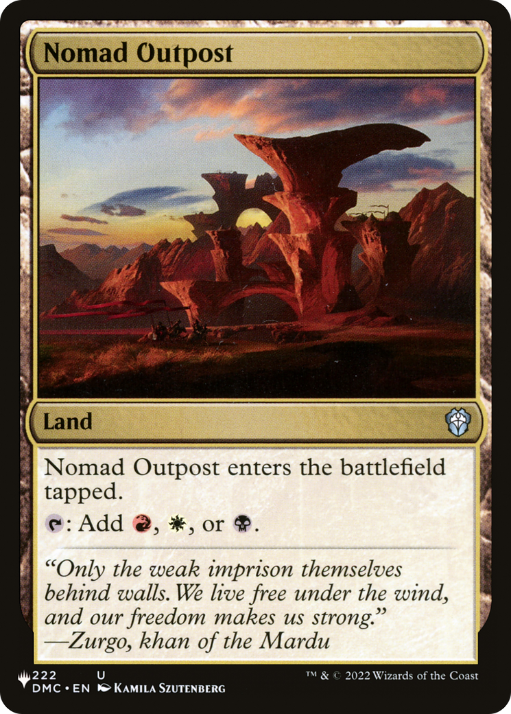 Nomad Outpost [The List] | Eastridge Sports Cards & Games