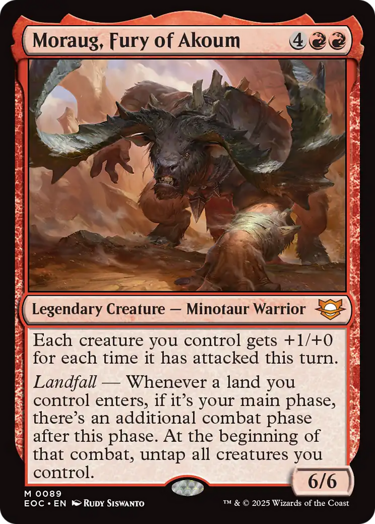 Moraug, Fury of Akoum [Edge of Eternities Commander] | Eastridge Sports Cards & Games