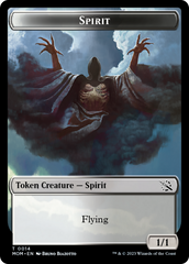 Knight (7) // Spirit (14) Double-Sided Token [March of the Machine Commander Tokens] | Eastridge Sports Cards & Games