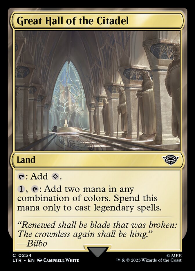 Great Hall of the Citadel [The Lord of the Rings: Tales of Middle-Earth] | Eastridge Sports Cards & Games