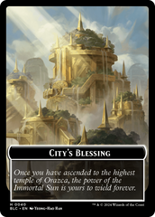 Hamster // City's Blessing Double-Sided Token [Bloomburrow Commander Tokens] | Eastridge Sports Cards & Games