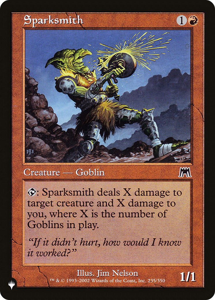 Sparksmith [The List] | Eastridge Sports Cards & Games