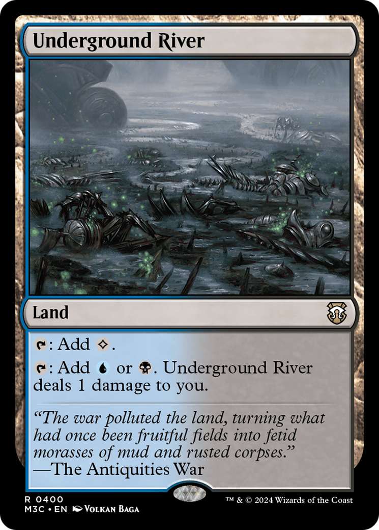 Underground River (Ripple Foil) [Modern Horizons 3 Commander] | Eastridge Sports Cards & Games