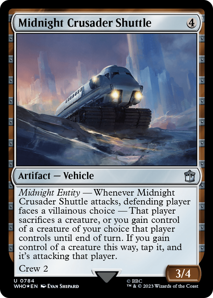 Midnight Crusader Shuttle (Surge Foil) [Doctor Who] | Eastridge Sports Cards & Games