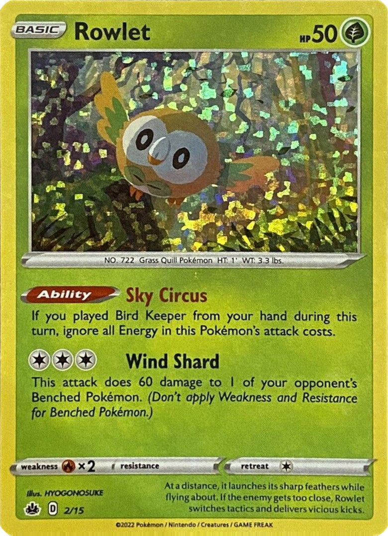 Rowlet (2/15) [McDonald's Promos: Match Battle] | Eastridge Sports Cards & Games