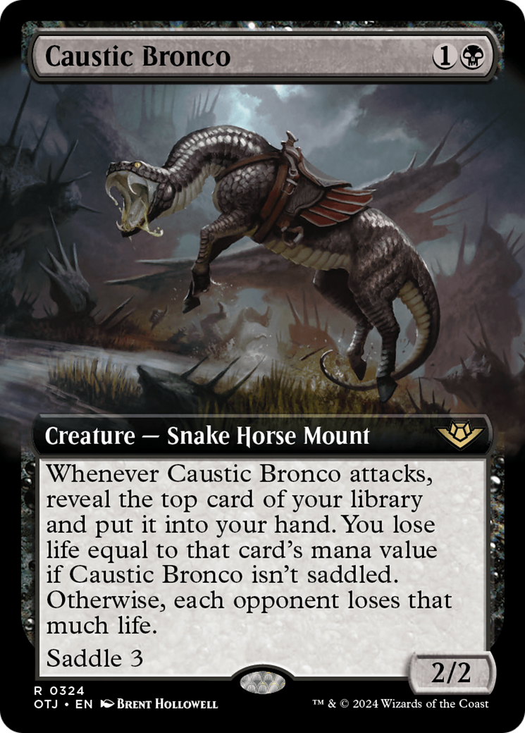 Caustic Bronco (Extended Art) [Outlaws of Thunder Junction] | Eastridge Sports Cards & Games