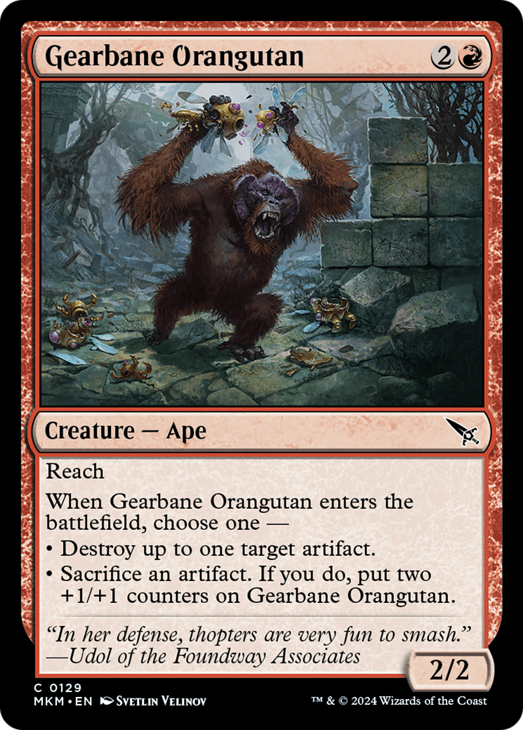 Gearbane Orangutan [Murders at Karlov Manor] | Eastridge Sports Cards & Games