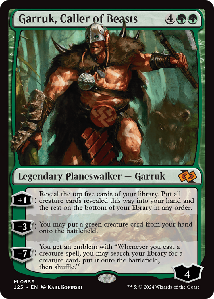 Garruk, Caller of Beasts [Foundations Jumpstart] | Eastridge Sports Cards & Games