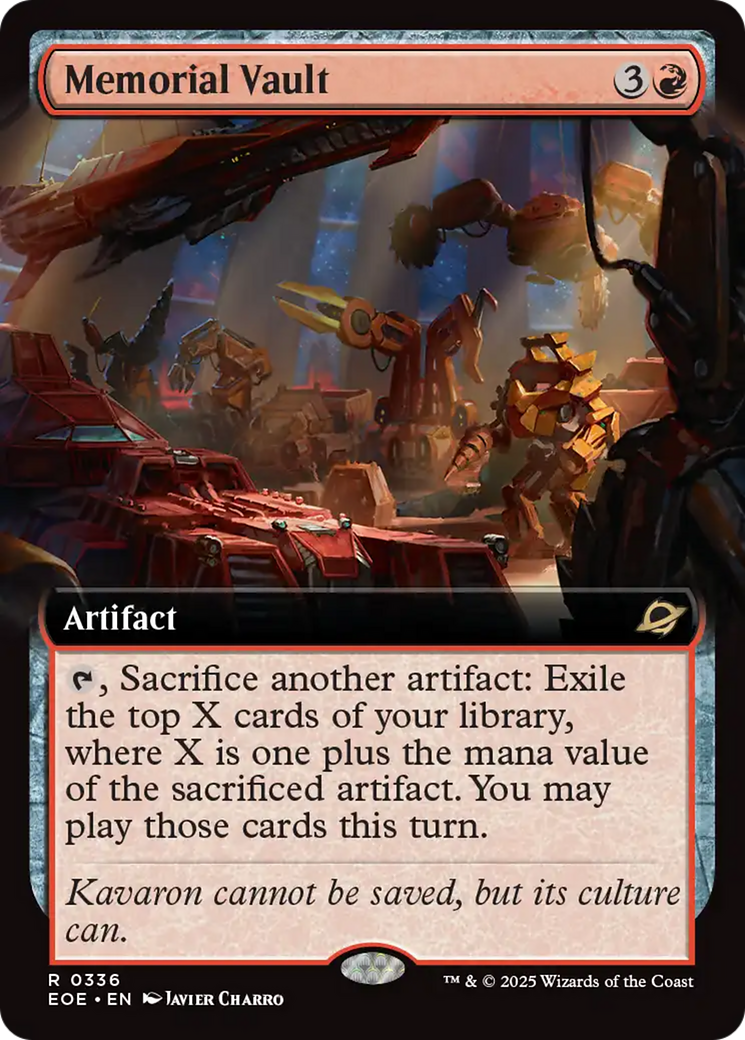 Memorial Vault (Extended Art) [Edge of Eternities] | Eastridge Sports Cards & Games