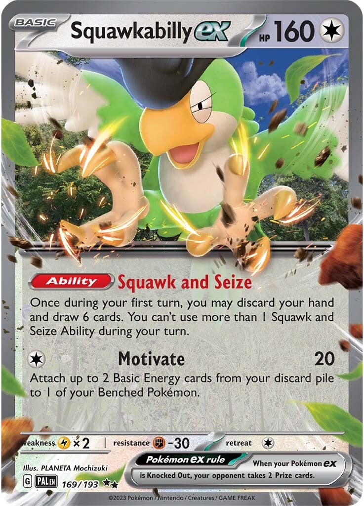 Squawkabilly ex (169/193) [Scarlet & Violet: Paldea Evolved] | Eastridge Sports Cards & Games