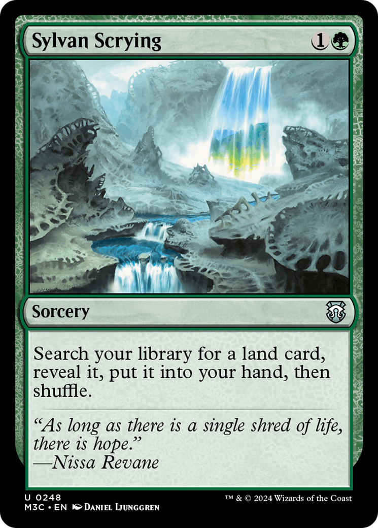 Sylvan Scrying (Ripple Foil) [Modern Horizons 3 Commander] | Eastridge Sports Cards & Games
