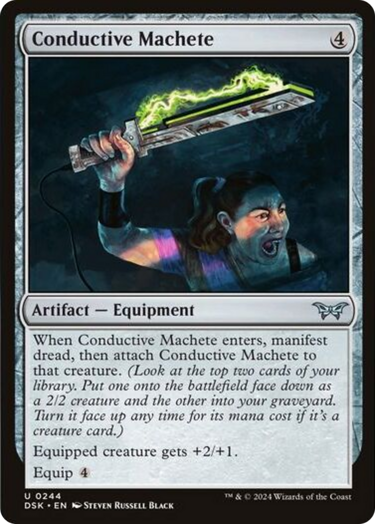 Conductive Machete [Duskmourn: House of Horror] | Eastridge Sports Cards & Games