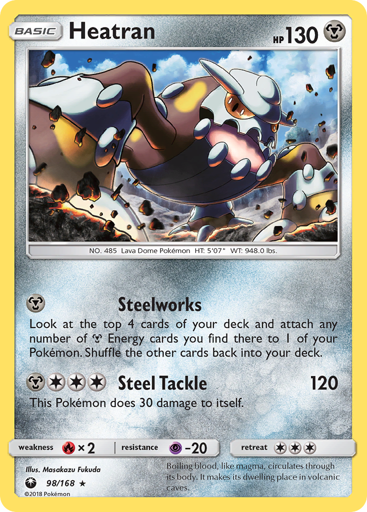 Heatran (98/168) [Sun & Moon: Celestial Storm] | Eastridge Sports Cards & Games