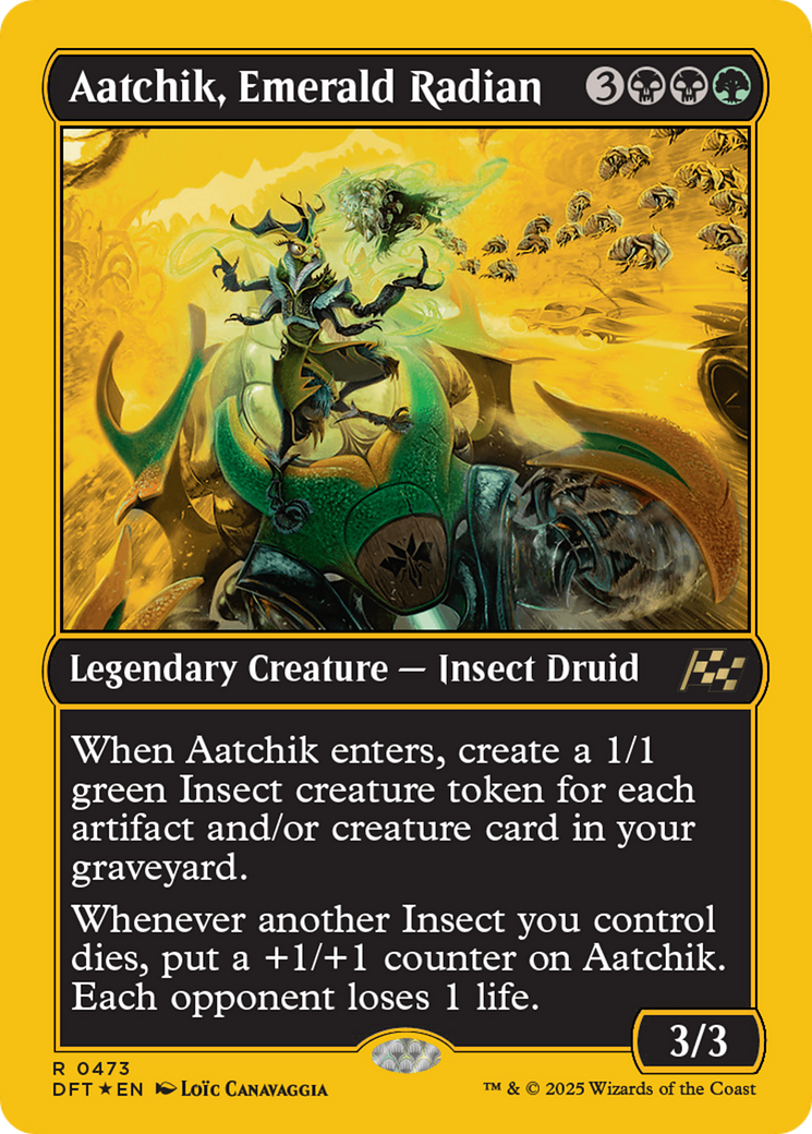 Aatchik, Emerald Radian (First-Place Foil) [Aetherdrift] | Eastridge Sports Cards & Games