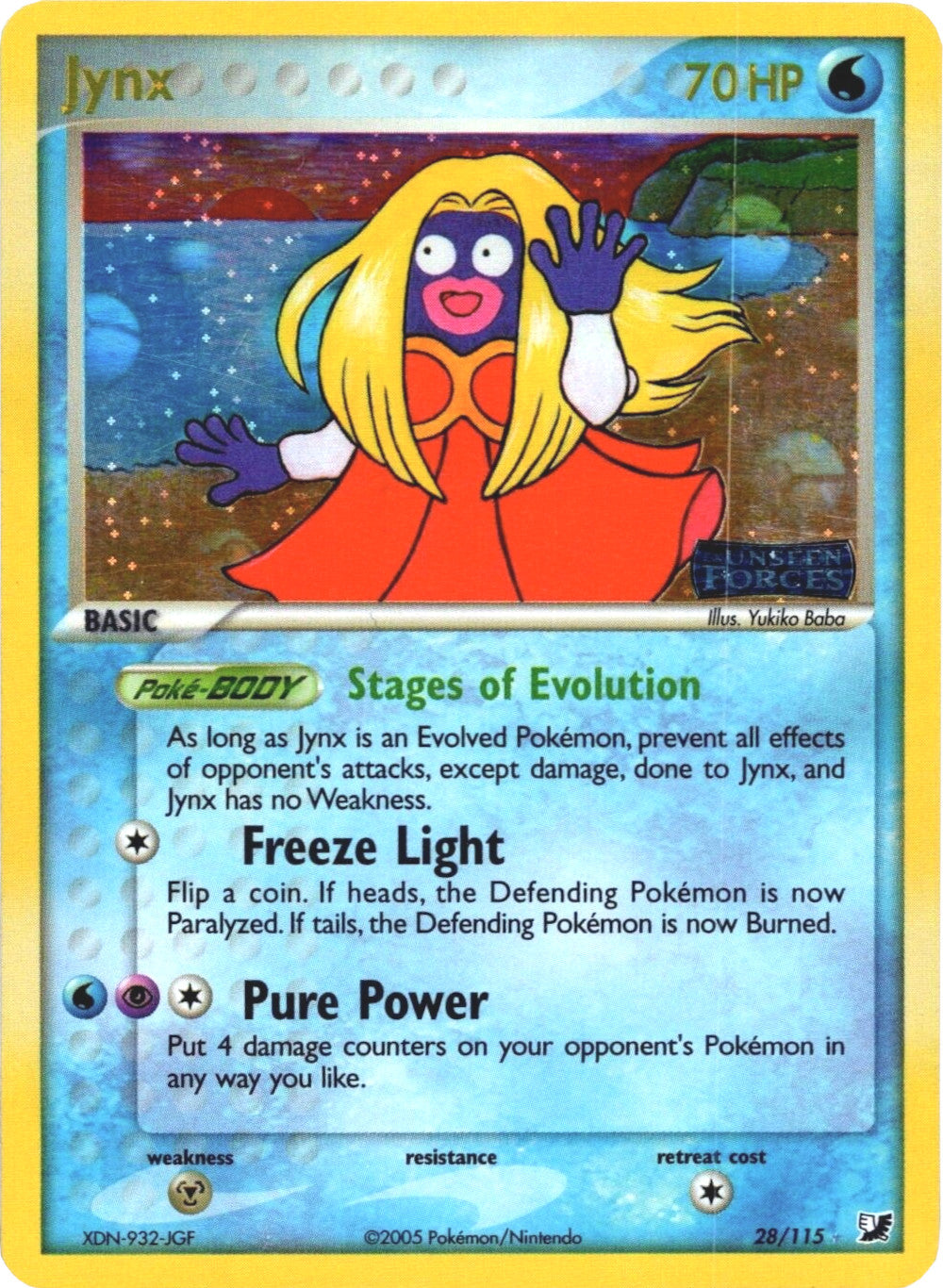 Jynx (28/115) (Stamped) [EX: Unseen Forces] | Eastridge Sports Cards & Games