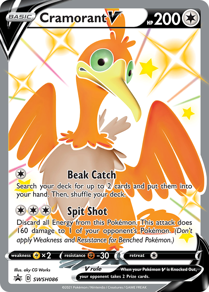 Cramorant V (SWSH086) (Jumbo Card) [Sword & Shield: Black Star Promos] | Eastridge Sports Cards & Games