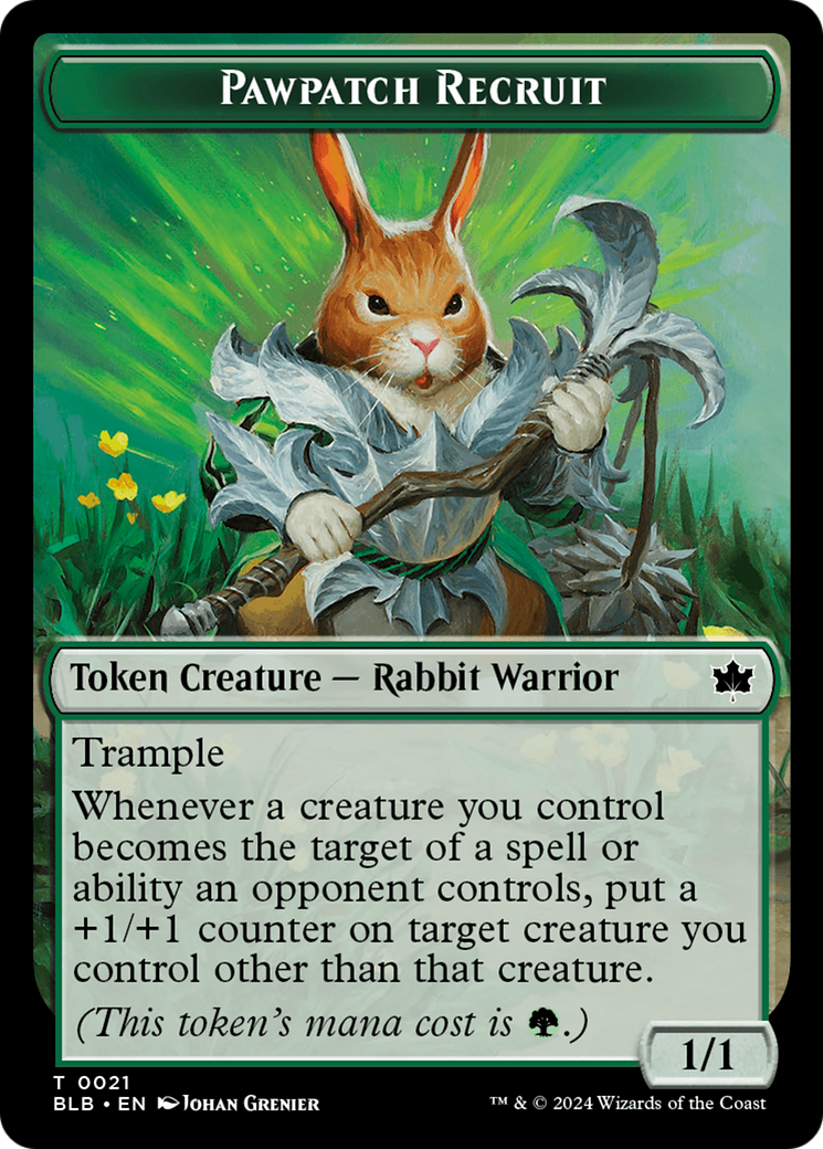 Pawpatch Recruit Token [Bloomburrow Tokens] | Eastridge Sports Cards & Games