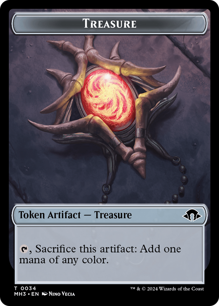 Treasure // Energy Reserve Double-Sided Token [Modern Horizons 3 Tokens] | Eastridge Sports Cards & Games