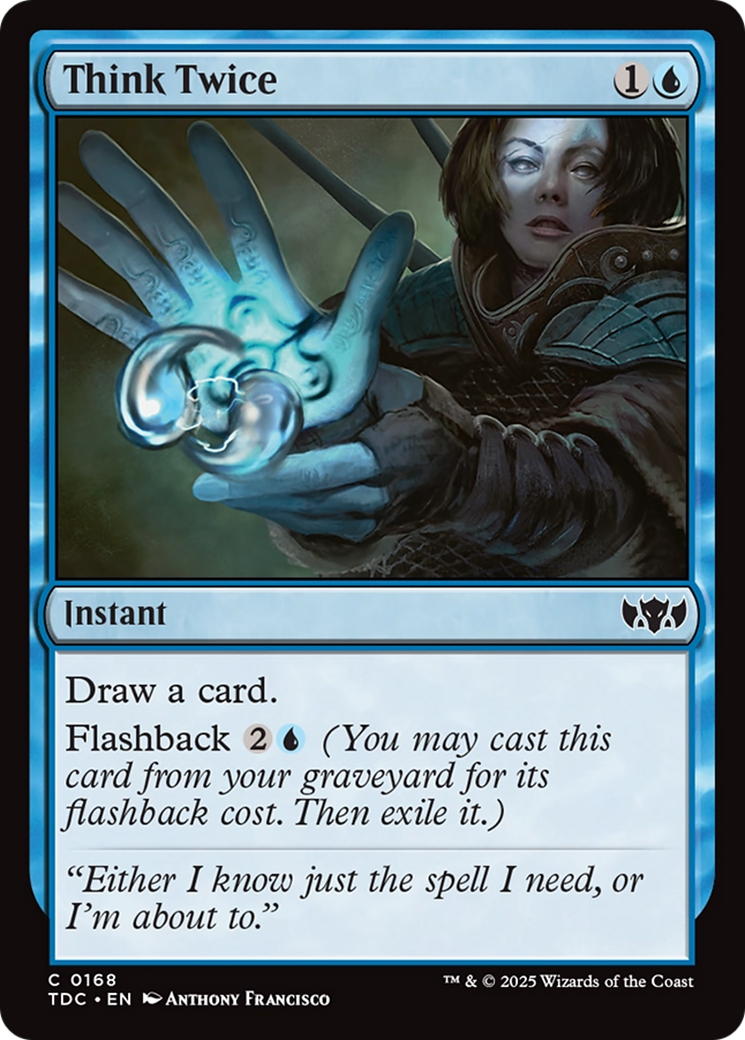 Think Twice [Tarkir: Dragonstorm Commander] | Eastridge Sports Cards & Games