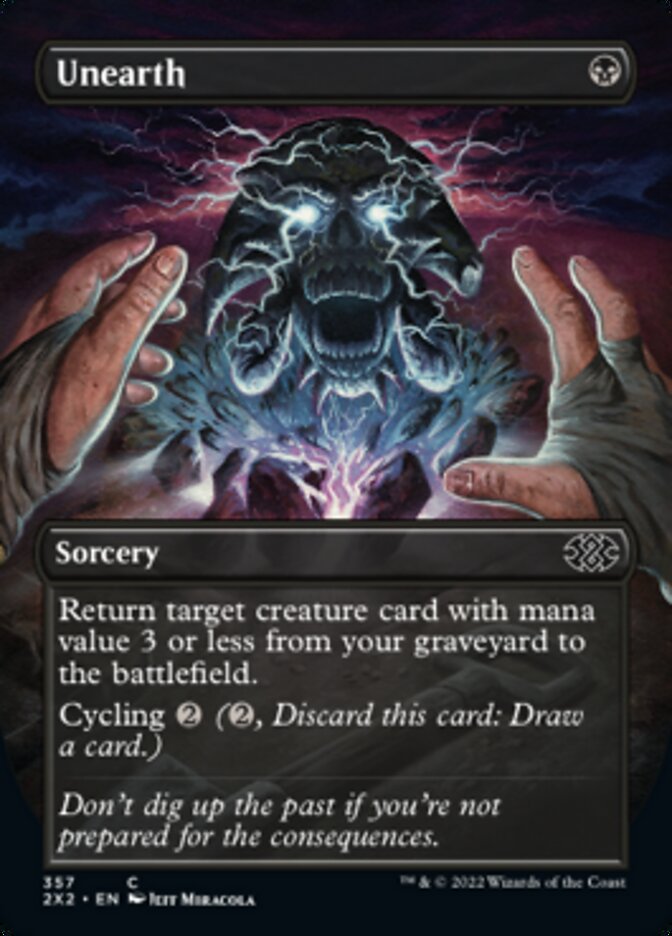 Unearth (Borderless Alternate Art) [Double Masters 2022] | Eastridge Sports Cards & Games