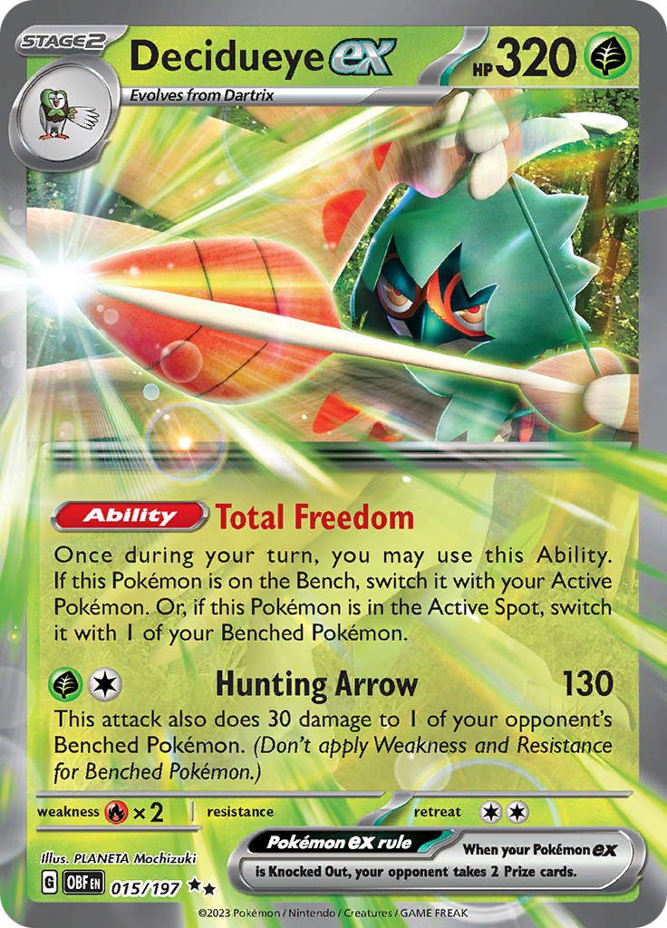 Decidueye ex (015/197) [Scarlet & Violet: Obsidian Flames] | Eastridge Sports Cards & Games