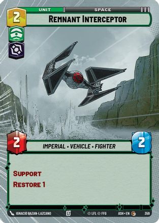 Remnant Interceptor (Hyperspace) (359) - Ashes of the Empire