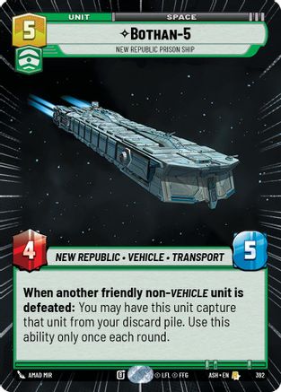 Bothan-5 - New Republic Prison Ship (Hyperspace) (392) - Ashes of the Empire