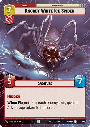 Knobby White Ice Spider (Hyperspace) (442) - Ashes of the Empire