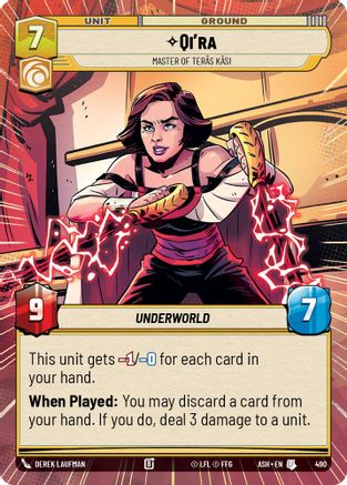Qi'ra - Master of Teras Kasi (Hyperspace) (490) - Ashes of the Empire