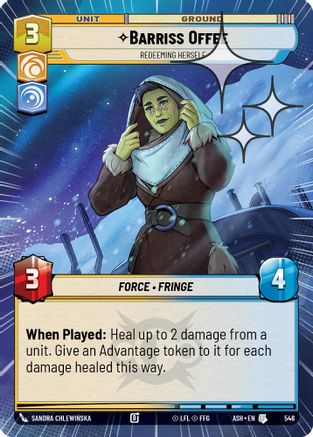 Barriss Offee - Redeeming Herself (Hyperspace Foil) (546) - Ashes of the Empire Foil
