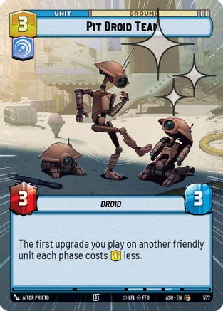 Pit Droid Team (Hyperspace Foil) (577) - Ashes of the Empire Foil