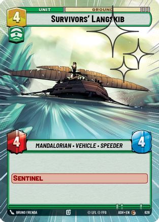 Survivors' Langskib (Hyperspace Foil) (628) - Ashes of the Empire Foil