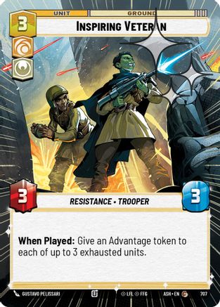 Inspiring Veteran (Hyperspace Foil) (707) - Ashes of the Empire Foil