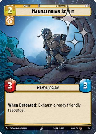 Mandalorian Scout (Hyperspace Foil) (718) - Ashes of the Empire Foil