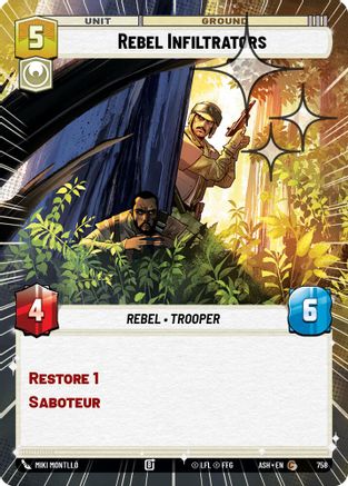 Rebel Infiltrators (Hyperspace Foil) (758) - Ashes of the Empire Foil