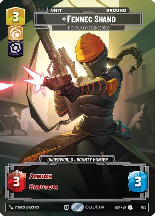 Fennec Shand - The Galaxy Is Dangerous (Prestige) (828) - Ashes of the Empire