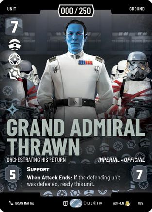 Grand Admiral Thrawn - Orchestrating His Return (Serialized) (882) - Ashes of the Empire Foil
