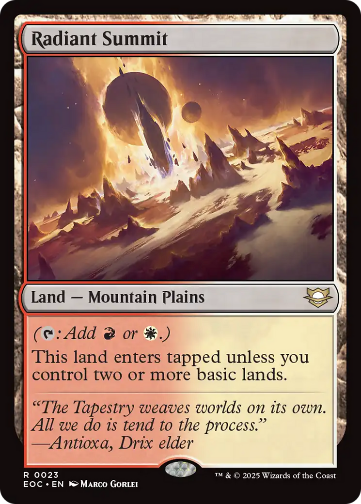 Radiant Summit [Edge of Eternities Commander] | Eastridge Sports Cards & Games