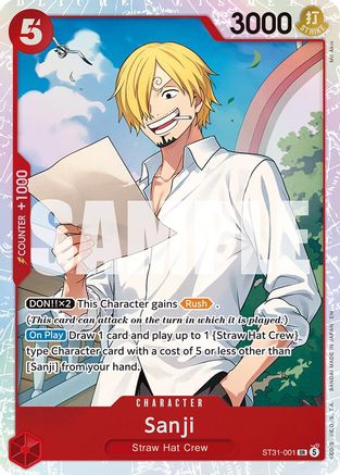 Sanji (ST31-001) - Starter Deck 31: RED Monkey.D.Luffy Foil