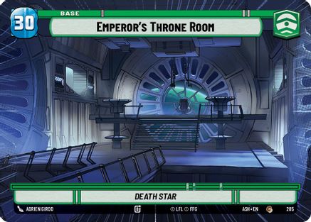 Emperor's Throne Room // Shield (Hyperspace) (285 // T06) - Ashes of the Empire