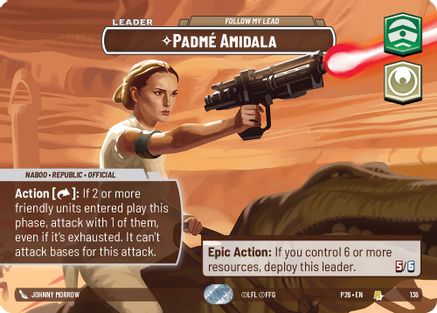 Padme Amidala - Follow My Lead (Prize Wall) (136) - Galactic Championship 2026 Foil